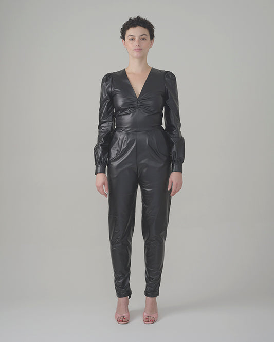 Architect Leather Jumpsuit